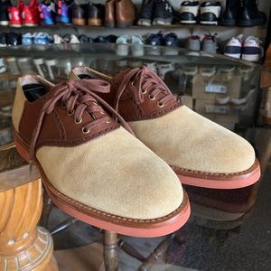Men’s 8D (42) Polo Ralph Lauren Rhett Suede Saddle Shoes ‘Brown’
